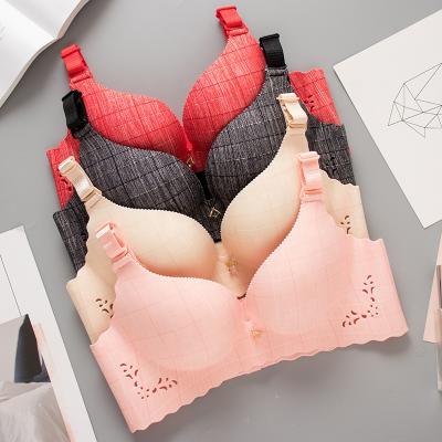 China Cheap Adjustable Size Women Sexy Fashionable Anti-Static Design Seamless Bra 75 for sale