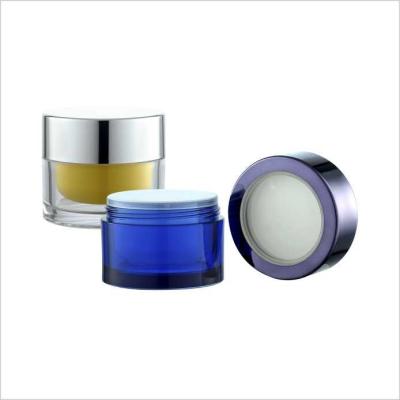 Cina barattolo cosmetico rotondo doppio 50g COME barattoli cosmetici amichevoli di eco vuoto crema del barattolo in vendita