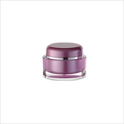 China 15g 30g 50g Empty Cosmetic Cream Jar Screw Acrylic Frosted Cosmetic Cream Jar Lip Scrub for sale