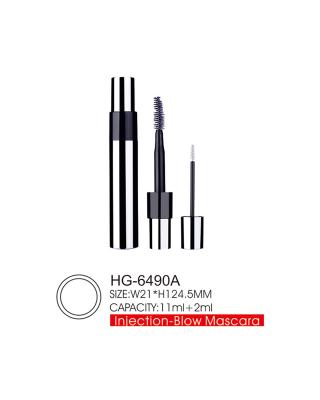 China Dual Function Empty Mascara Tube 2 Different Brushes Empty Eyelash Tube for sale