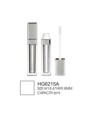 China botellas claras creativas del lustre del labio del casquillo cuadrado de tubos del lustre del labio 6ml en venta