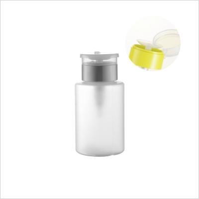 China Facial Toner Nail Polish Remover Bottle With Pump Nail Polish Remover Push Bottle for sale