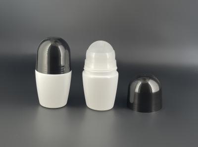 China Black Cap Round Empty PP Plastic Roller Ball Bottles 50ml Te koop