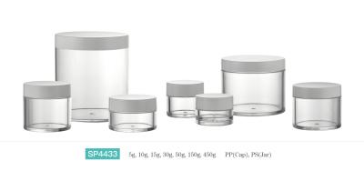 Κίνα Printed Custom Makeup Cream Jar Container / Cream Face Beauty Jar Containers With PP Inner Bottle προς πώληση