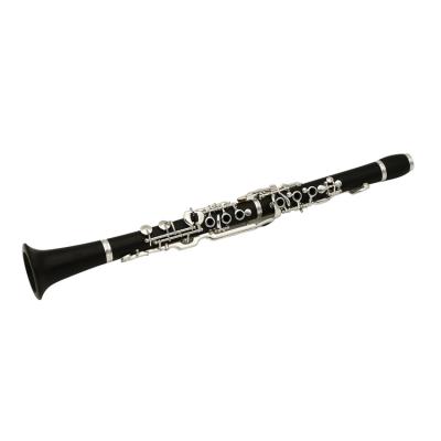 China Silver Plated Wholesale Concert Performance Combined Wood German Style Clarinet for sale