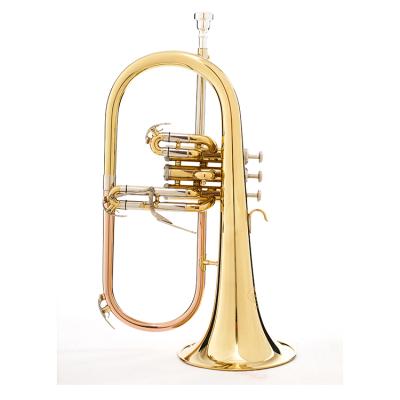 China Suitable For Beginners Hot-Selling High Quality Yellow Brass Body Flugel Horn Suitable For Beginners for sale