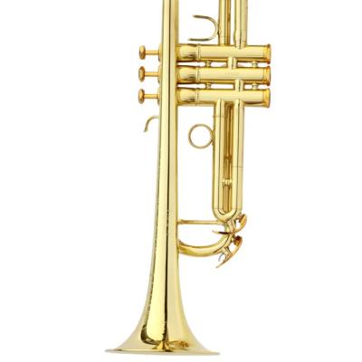 China Wholesale High Quality Gold Lacquer China Musical Instrument Trumpet For Stage Concert Performance for sale