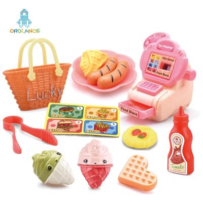 China 2 IN 1 Cart Case Pretend Food Toy Christmas Gifts 2 IN 1 Cart Case Pretend Food Plastic Toy Pretend Food Toy Play Set for sale