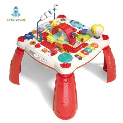 China Multi-Function Activity Table with Musical Early Brain Development Baby Plastic Activity Table Multi-Function Active Desk Kids Activity Table for sale