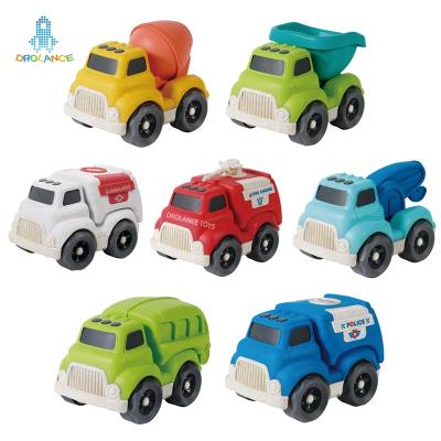 China Toy Custom High Quality Wheat Straw Car Toys Play Game Diecast Diecast Toy Vehicles Slide Construction Toy Vehicles for sale