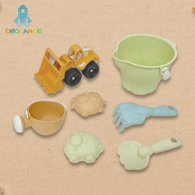 China Sand Toy Set Beach Toys Straw Toys Beach Bucket Seaside Wheat Toy Set Best Summer Outdoor Beach Truck Straw Toys Beach Bucket Summer Wheat Seaside for sale