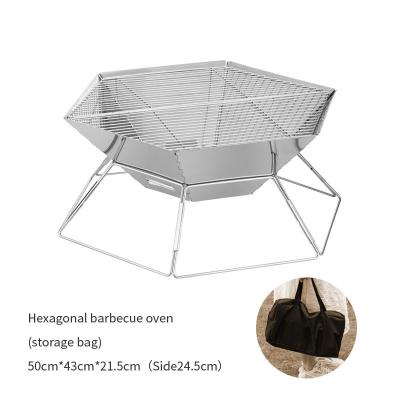 China Hexagonal Charcoal Barrel BBQ Grill With Overheating Protection And Customized Request for sale