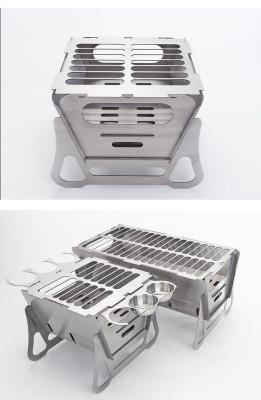 China CE Certified Folding Overheating Protection Campfire Barbecue Grill For Road Trips for sale