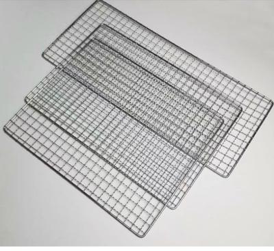 China Stainless Steel Wire BBQ Grill Net With Galvanized Meat Vegetable Mesh And Crimped Wire Mesh for sale