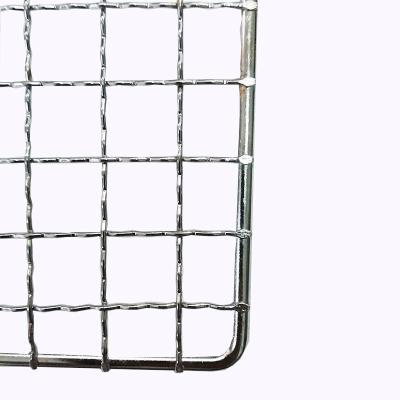 China Customized Square Hole Meat Vegetable Grill Net Wire Mesh BBQ Various Size Barbecue Net for sale