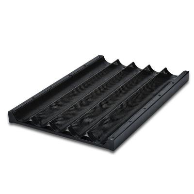 China Anpassung Form 5 - 10 Reihen Baguette Tray Für Aluminiumlegierung Französisch Brot Formen zu verkaufen