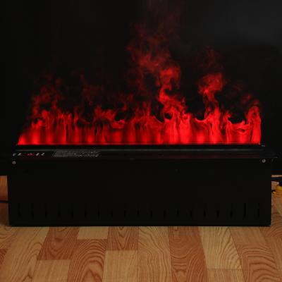 China Freestanding Electric Fireplace 3D Flame Steam Fireplace With Overheating Protection for sale