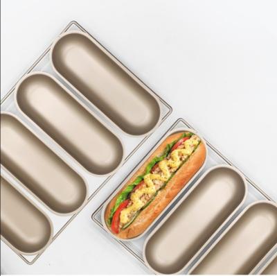 China Customized 7 - Inch Carbon Steel Cake Pan Hot Dog Mold for sale