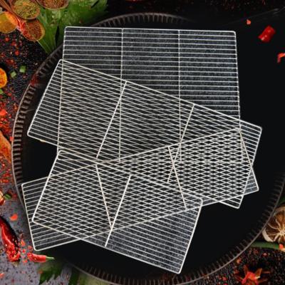 China Custom Size Rectangular Barbecue Grill Net Mesh Netting with 2% Nickel Plating Grill for sale