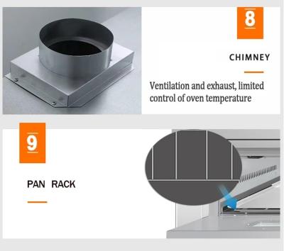 Cina Forno elettrico con pannello di controllo digitale 220V e frequenza 50/60 Hz in vendita