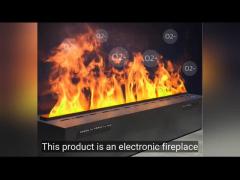 Multifunctional electronic fireplace