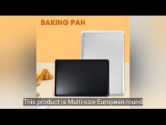 European-style baking pan with rounded corners