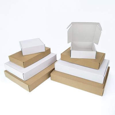 China Disposable Eco Friendly Stocked Biodegradable Start To Customize Custom Size And Printing Logo White Gift Box 3 Layer Corrugated Box Packaging Products Gift Box for sale