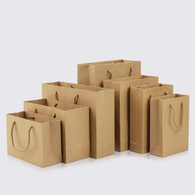 China General Retro Paper Handmade Bag Environmental Protection Clothing Food Packaging Bag Gift Handbag for sale