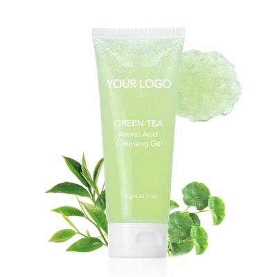 China Jelly Face Cleaner Chá Verde Face Wash Aminoácido Gentle Hydropeptide Gel de Limpeza à venda