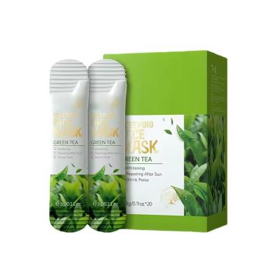 China Anti Acne Skincare Mask Moisturizing Hydrating Skincare Crystal Night Facial Mask Green Tea for sale