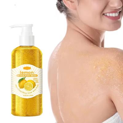 Chine ODM Frais Gel de douche parfumé au citron Exfoliant Humectant Bodywash Pore profondément propre à vendre