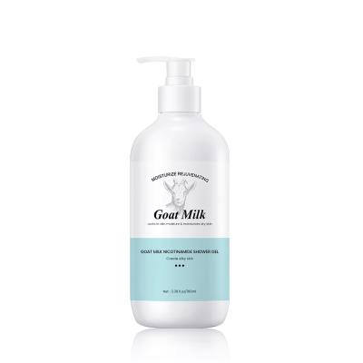 Chine Gel de douche au lait de chèvre Lissage du bain et lavage du corps Gel de douche hydratant pour la peau sèche à vendre