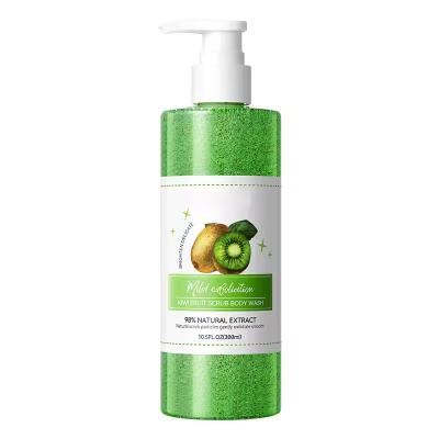 China Kiwi Fruit Scrub lichaamsverzorging Bevochtigend Whitening Poren Diep Schoon Bad Douche Gel Te koop