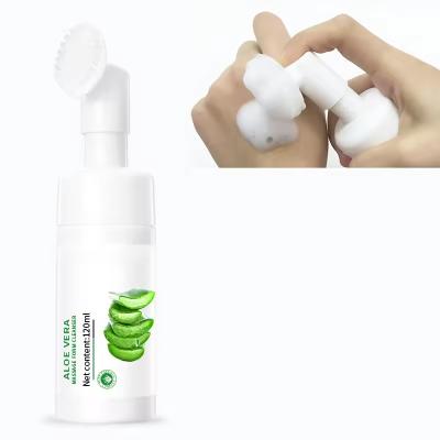 China Aloe Vera Exfoliante Limpeza de Rosto Limpeza Facial Espumante Para Todos os Tipos de Pele Acne Homens à venda