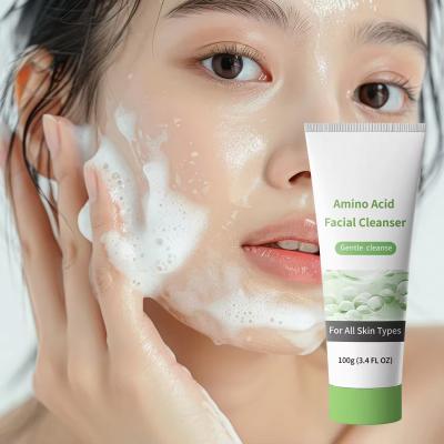 China Controle de óleo Refrescar lavagem facial Acne limpeza de aminoácidos Limpeza facial de pele oleosa à venda