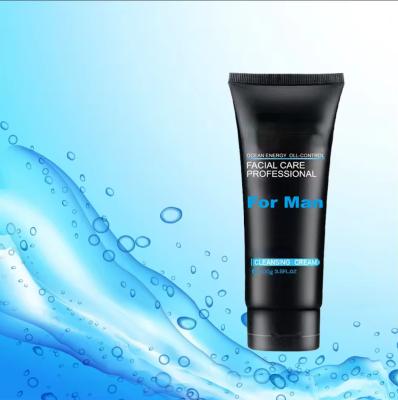 China Chá Negro Limpeza Facial Homem Gelo Frio Óleo Controle Lava Facial Limpeza Leite Limpeza à venda