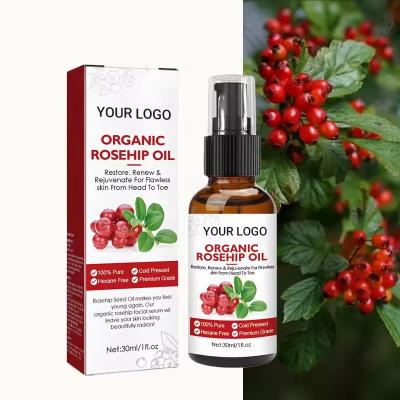 China Organic Natural Brightening  Skincare Essential Oil Anti Aging Rosehip Skin Face Oil for sale