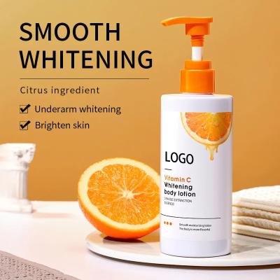 China Custom Private Label Organic White Body Lotion Remove Spots Body Moisturizing Milk Whitening For Black Skin for sale