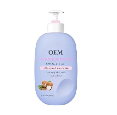 China Natural Shea Better Body Lotion Vanille Kasjmier 24 uur vocht huidverzorging voor man en vrouw Te koop