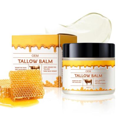 China OEM ODM Tallow e Creme de bálsamo de mel Hidratante natural de Tallow para rosto e corpo Creme para todos os tipos de pele à venda