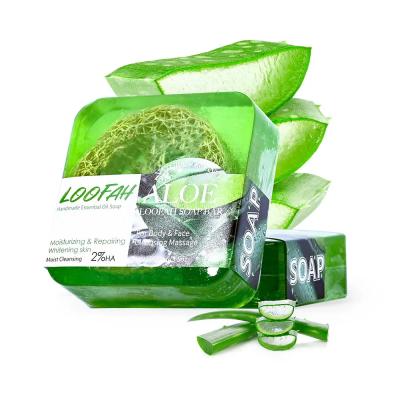 China Loofah Aloe Sabão artesanal Óleo essencial Sabão Volume personalizável à venda