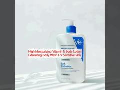 High Moisturizing Vitamin E Body Lotion Exfoliating Body Wash For Sensitive Skin