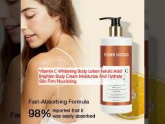 Vitamin C Whitening Body Lotion Ferulic Acid Brighten Body Cream Moisturize And Hydrate Skin Firm Nourishing