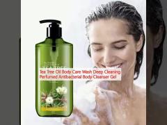 Tea Tree Oil Body Care Wash Deep Cleaning Perfumed Antibacterial Body Cleanser Gel