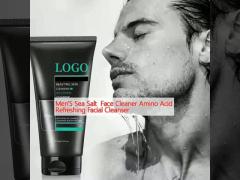 Men‘S Sea Salt  Face Cleaner Amino Acid Refreshing Facial Cleanser