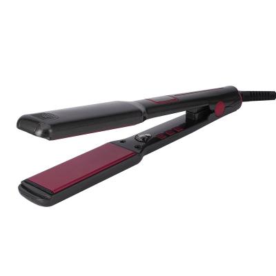 China Safe and high quality custom private label hair straightener 2 in 1 ceramic iron and salon curling hair straightener wholesale for sale