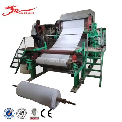 China Factory Non Stop Waste Recycling Cylinder Mold Tissue Toilet Paper Making Machine Equipment for sale