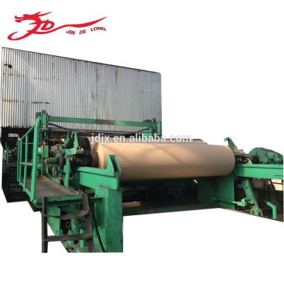 China Kraft Paper Mill Small Scale Wood Pulp Wrapping Paper Rolling Making Machinery Mill Machine for sale