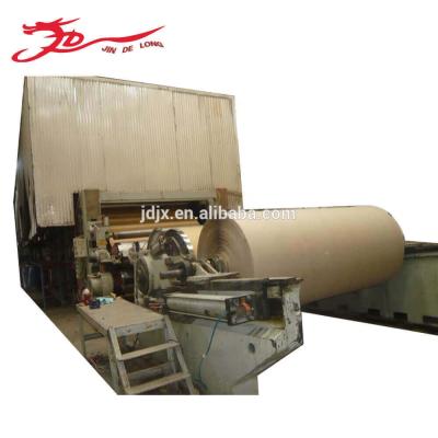 China Corrugated Paper Mill Waste Paper Recycling Pulp Making Equipment Fourdrinier Machine Piping Paper Corrugated Paper Machine for sale