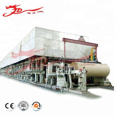 China Factory Qinyang 3200mm Scrap Cardboard Paper Kraft Paper Making Machine For Sale for sale